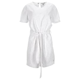 Tommy Hilfiger-Tommy Hilfiger Womens Broderie Anglaise Playsuit in White Cotton-White