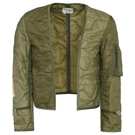 Greg Lauren Puffy Liner Cropped Ollie Grün