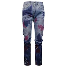 Autre Marque-Jeans paint splattered-Other,Python print