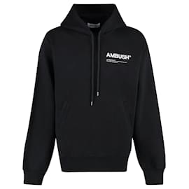 Autre Marque-Fleece Workshop Hoodie Natur-Schwarz