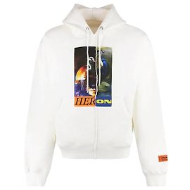 Heron Preston Sweat à capuche Split Hérons Blanc Blanc