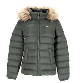 Tommy Hilfiger-Womens Essential Hooded Down Jacket-Green