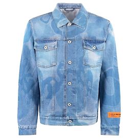 Heron Preston Jaqueta Jeans Camou Reg Vintage Outro Impressão em python