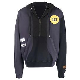 Heron Preston HP Color Block Half Zip Hoodie Other Python print