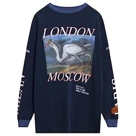 Heron Preston-Langarm-Welttournee-Blau