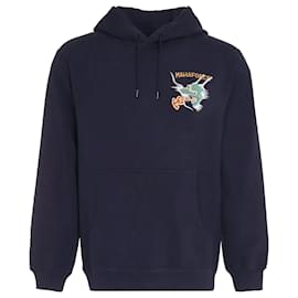 Autre Marque-Maha Force Embroidered Hoodie-Blue