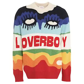 Autre Marque-Suéter com logotipo Loverboy-Multicor