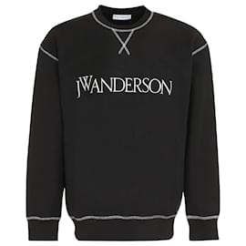 JW Anderson-Inside Out Kontrast-Sweatshirt-Schwarz