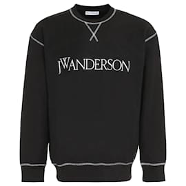 JW Anderson-Sweat-shirt contrasté à l'envers-Noir