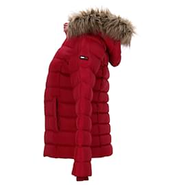 Tommy Hilfiger-Womens Sustainable Padded Down Jacket-Red