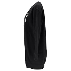 Tommy Hilfiger-Tommy Hilfiger Womens Cotton Blend Fleece Dress in Black Cotton-Black