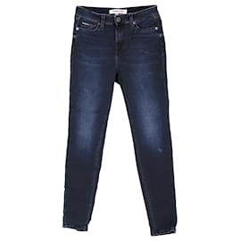 Tommy Hilfiger-Calça jeans feminina Nora Skinny Fit Dynamic Stretch-Azul