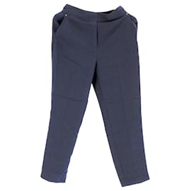 Tommy Hilfiger-Womens Essential Tapered Trousers-Navy blue