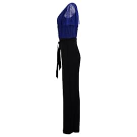 Tommy Hilfiger-Tommy Hilfiger Womens Lace Jumpsuit in Navy Blue Polyester-Navy blue