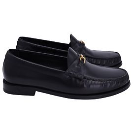 Céline Mocassino Celine Luco Triomphe in pelle di vitello nera Nero