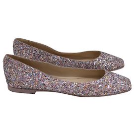 Ballerine modello Jimmy Choo in rosa glitter Altro