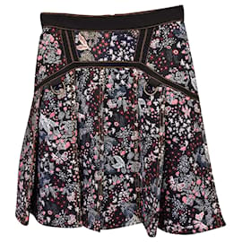 Self portrait-Self-Portrait Floral Pleated Skirt in Multicolor Polyester-Multiple colors