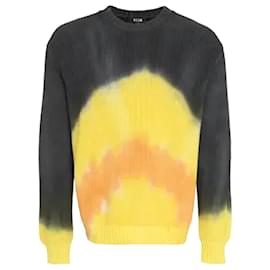 Msgm-Tie-dye print cotton sweater-Multiple colors
