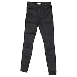 Tommy Hilfiger-Womens Th Soft Harlem Coated Skinny Jeans-Black