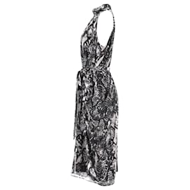 Tommy Hilfiger-Tommy Hilfiger Damen Zendaya Curve Neckholder-Kleid mit Schlangenmuster aus mehrfarbigem Polyester-Mehrfarben