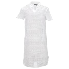 Tommy Hilfiger-Tailliertes Damenkleid von Tommy Hilfiger aus weißem Polyester-Weiß