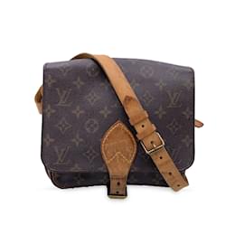 Louis Vuitton-Vintage Canvas Cartouchiere MM Messenger Bag M51253-Brown