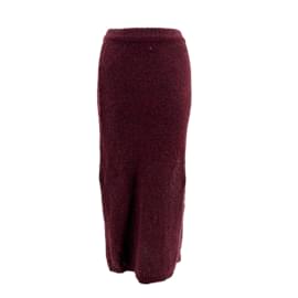Autre Marque-LES FRIDAY  Skirts T.International XS Wool-Dark red