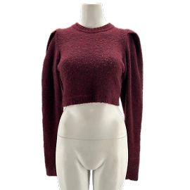 Autre Marque Les Friday Strickwaren T.International XS Wolle Bordeaux