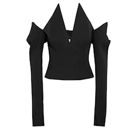 Saint Laurent-SAINT LAURENT Oberteile T.fr 36 Wolle-Schwarz