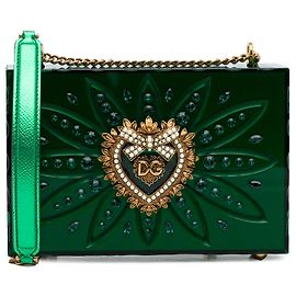 Dolce & Gabbana Borsa a tracolla Devotion in plexiglass verde Dolce&Gabbana Verde