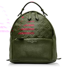 Louis Vuitton-Louis Vuitton Red Monogram Empreinte Sorbonne-Vermelho