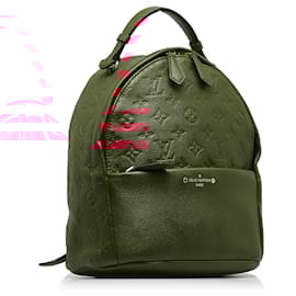 Louis Vuitton-Louis Vuitton Red Monogram Empreinte Sorbonne-Vermelho