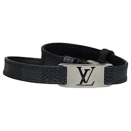 Louis Vuitton-Louis Vuitton Bracelet Damier Graphite Noir Sign It-Noir