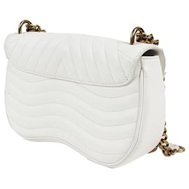 Louis Vuitton-Louis Vuitton White New Wave Chain Bag MM-White