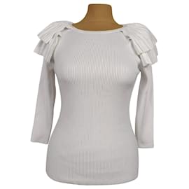 Karen Millen Strickware Weiß Viscose M Weiß
