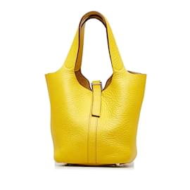 Hermès-Clemence Picotin 18-Yellow