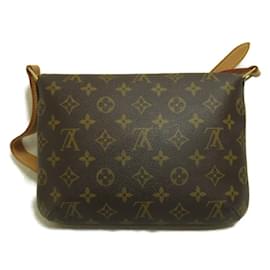 Louis Vuitton-Monogram Musette Tango kurzer Riemen M51257-Braun