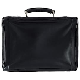 Alfred Dunhill-DUNHILL leather briefcase-Black,Light brown