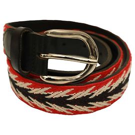 Isabel Marant Multicolor Couro e Tecido Prata Fivela Mulher CINTO L Multicor