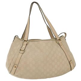 GUCCI GG Canvas Guccissima Einkaufstasche Beige 130736 Auth 59963 Beige