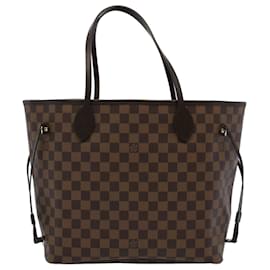 Louis Vuitton-LOUIS VUITTON Damier Ebene Neverfull MM Tote Bag N51105 LV Auth ar10580S-Other