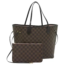 Louis Vuitton-LOUIS VUITTON Damier Ebene Neverfull MM Tote Bag N51105 LV Auth 59860-Other