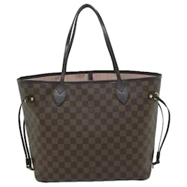 Louis Vuitton-LOUIS VUITTON Damier Ebene Neverfull MM Tote Bag N51105 LV Auth 59860-Andere