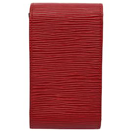 Louis Vuitton-LOUIS VUITTON Epi Etui Cigarette Cigarette Case Red LV Auth yk9478-Red