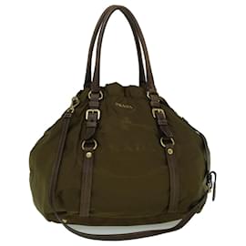 Prada-PRADA Tote Bag Nylon 2way Brown Auth 60399-Brown