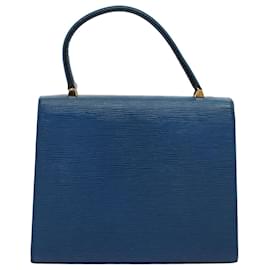 Louis Vuitton-LOUIS VUITTON Epi Malesherbes Hand Bag Blue M52375 LV Auth ar10832b-Blue