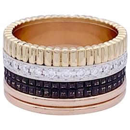Boucheron-Boucheron Ring, „Vier Classic Large“, drei Gold- und Diamanten-Andere