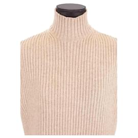Ganni-Maglione di lana-Beige