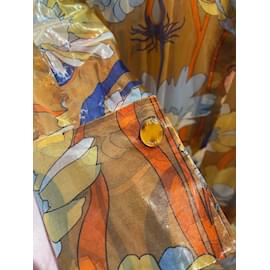 Fendi-FENDI Robes T.International S Soie-Orange