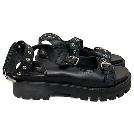 Alaïa ALAIA Sandals T.EU 38 Leather Black